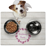 Farm House Dog Food Mat - Medium w/ Name or Text