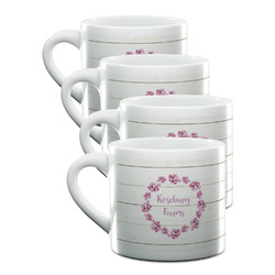 Farm House Double Shot Espresso Cups - Set of 4 (Personalized)