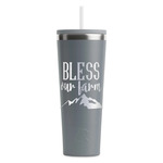 Farm House RTIC Everyday Tumbler with Straw - 28oz - Grey - Double-Sided (Personalized)