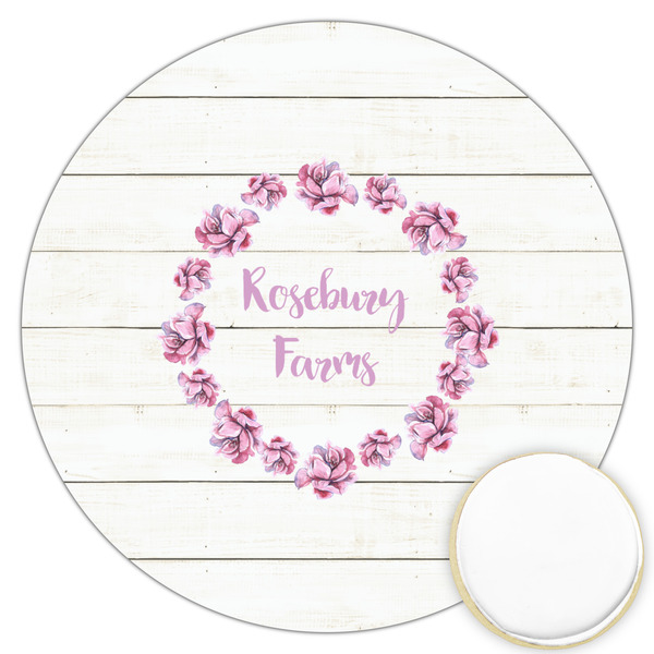 Custom Farm House Printed Cookie Topper - 3.25" (Personalized)