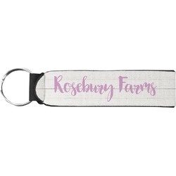 Farm House Neoprene Keychain Fob (Personalized)