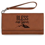 Farm House Ladies Leatherette Wallet - Laser Engraved - Rawhide