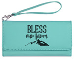 Farm House Ladies Leatherette Wallet - Laser Engraved- Teal