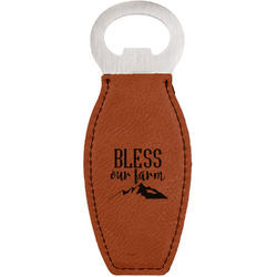 Farm House Leatherette Bottle Opener