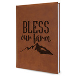 Farm House Leather Sketchbook - Large - Double Sided (Personalized)