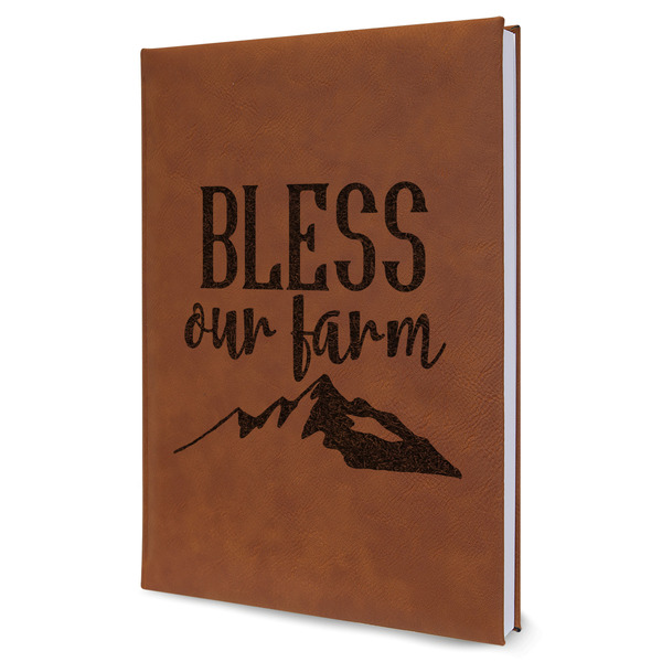 Custom Farm House Leather Sketchbook - Large - Single Sided