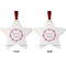 Farm House Metal Star Ornament - Front and Back