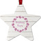 Farm House Metal Star Ornament - Front