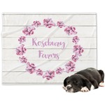 Farm House Dog Blanket - Large (Personalized)