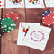 Farm House On Table with Poker Chips