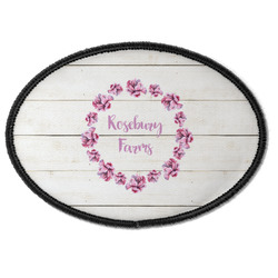 Farm House Iron On Oval Patch w/ Name or Text