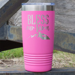 Farm House 20 oz Stainless Steel Tumbler - Pink - Double Sided (Personalized)