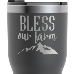 Farm House RTIC Tumbler - Black - Engraved Front