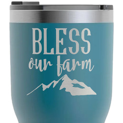 Farm House RTIC Tumbler - Dark Teal - Laser Engraved - Double-Sided (Personalized)