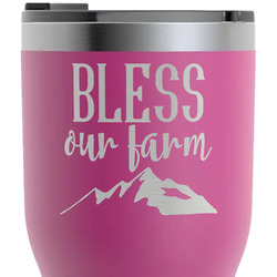 Farm House RTIC Tumbler - Magenta - Laser Engraved - Double-Sided (Personalized)