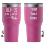 Farm House RTIC Tumbler - Magenta - Laser Engraved - Double-Sided (Personalized)