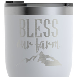 Farm House RTIC Tumbler - White - Engraved Front