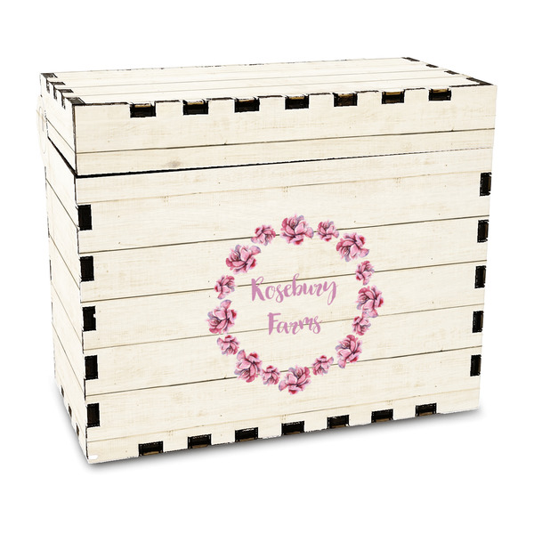 Custom Farm House Wood Recipe Box - Full Color Print (Personalized)