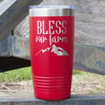 Farm House 20 oz Stainless Steel Tumbler - Red - Double Sided (Personalized)