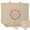 Farm House Reusable Cotton Grocery Bag - Front & Back View