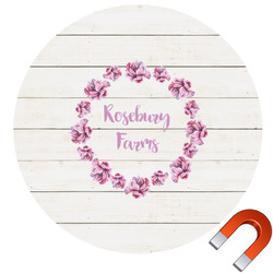 Farm House Round Car Magnet - 10" (Personalized)