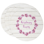 Farm House Round Paper Coasters w/ Name or Text