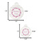 Farm House Round Pet ID Tag - Large - Comparison Scale