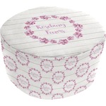 Farm House Round Pouf Ottoman (Personalized)