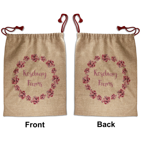 Custom Farm House Santa Sack - Front & Back (Personalized)