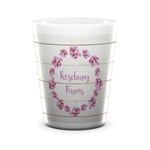 Farm House Ceramic Shot Glass - 1.5 oz - White - Single (Personalized)