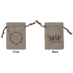 Farm House Small Burlap Gift Bag - Front & Back (Personalized)