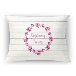 Farm House Rectangular Throw Pillow Case - 12"x18" (Personalized)