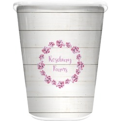 Farm House Waste Basket - Double Sided (White) (Personalized)