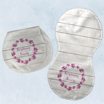 Farm House Burp Pads - Velour - Set of 2 w/ Name or Text