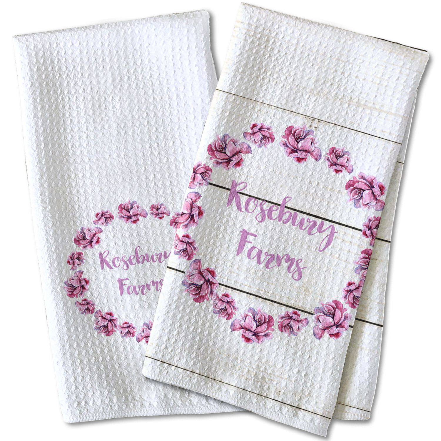 Farm House Kitchen Towel Waffle Weave Personalized Youcustomizeit 3459