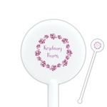 Farm House 5.5" Round Plastic Stir Sticks - White - Double Sided (Personalized)