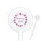 Farm House White Plastic 5.5" Stir Stick - Round - Closeup