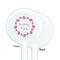 Farm House White Plastic 5.5" Stir Stick - Single Sided - Round - Front & Back