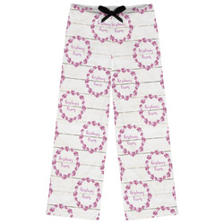 Farm House Womens Pajama Pants - L (Personalized)