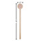 Farm House Wooden 6" Stir Stick - Round - Dimensions