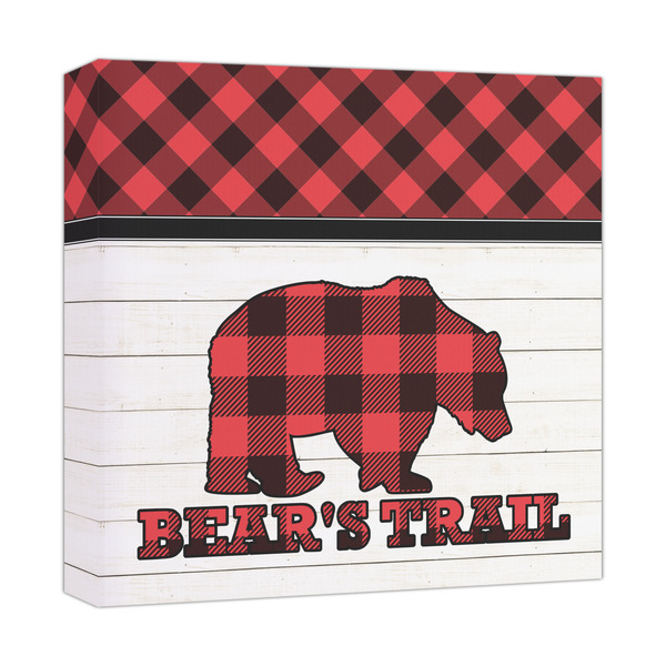 Custom Lumberjack Plaid Canvas Print - 12x12 (Personalized)