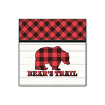 Lumberjack Plaid Wood Print - 12x12 (Personalized)