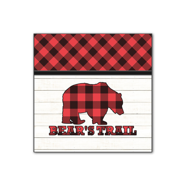 Custom Lumberjack Plaid Wood Print - 12x12 (Personalized)