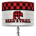 Lumberjack Plaid 16" Drum Lamp Shade - Fabric (Personalized)