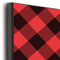 Lumberjack Plaid 20x24 Wood Print - Closeup