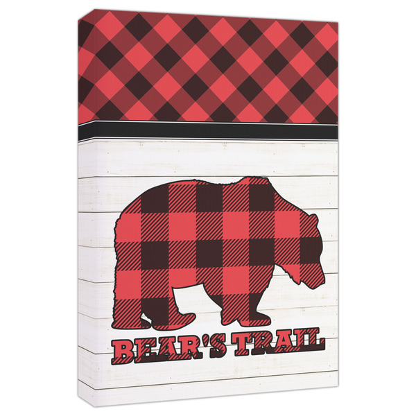 Custom Lumberjack Plaid Canvas Print - 20x30 (Personalized)