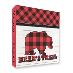 Lumberjack Plaid 3 Ring Binder - Full Wrap - 2" (Personalized)