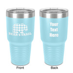 Lumberjack Plaid 30 oz Stainless Steel Tumbler - Teal - Double-Sided (Personalized)