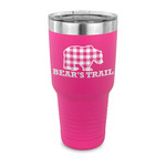 Lumberjack Plaid 30 oz Stainless Steel Tumbler - Pink - Single Sided (Personalized)