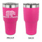 Lumberjack Plaid 30 oz Stainless Steel Ringneck Tumblers - Pink - Single Sided - APPROVAL